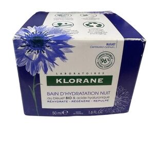 Klorane Water Sleeping Mask 50ml‎ 1.6oz Organic Cornflower & Hyaluronic acid